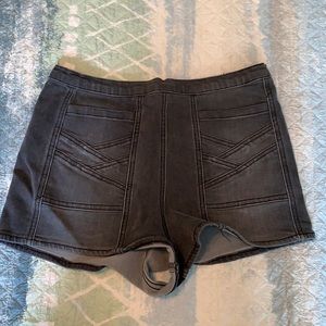 Free people black jean shorts
